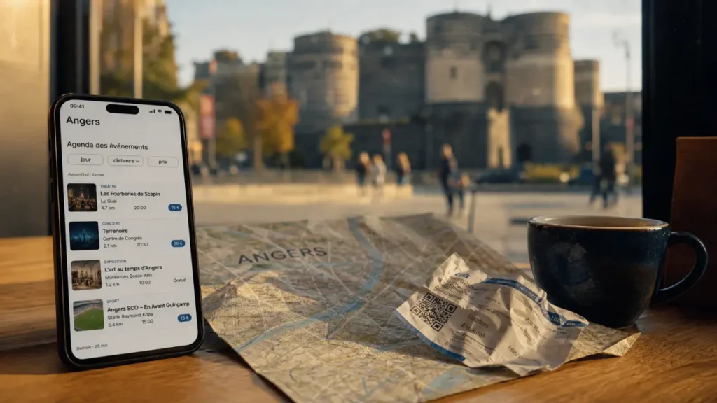 Sortir à Angers ce week-end : agenda d’événements sur mobile près du Château d’Angers