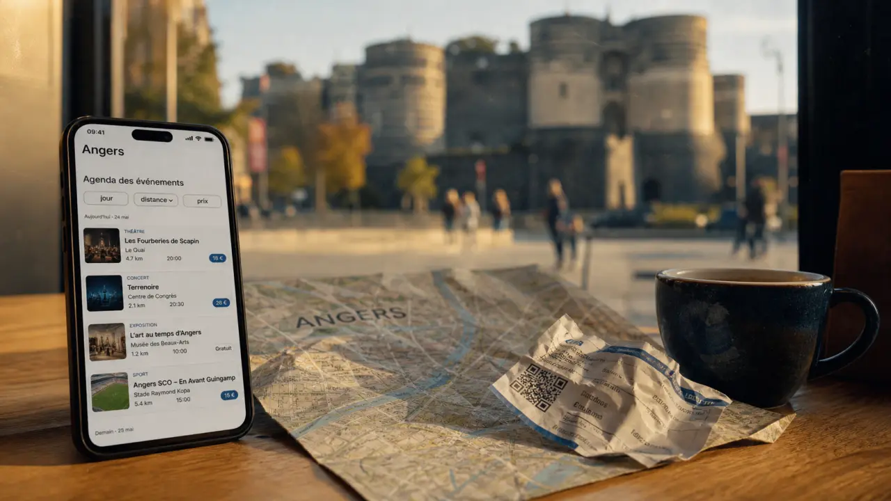 Sortir à Angers ce week-end : agenda d’événements sur mobile près du Château d’Angers