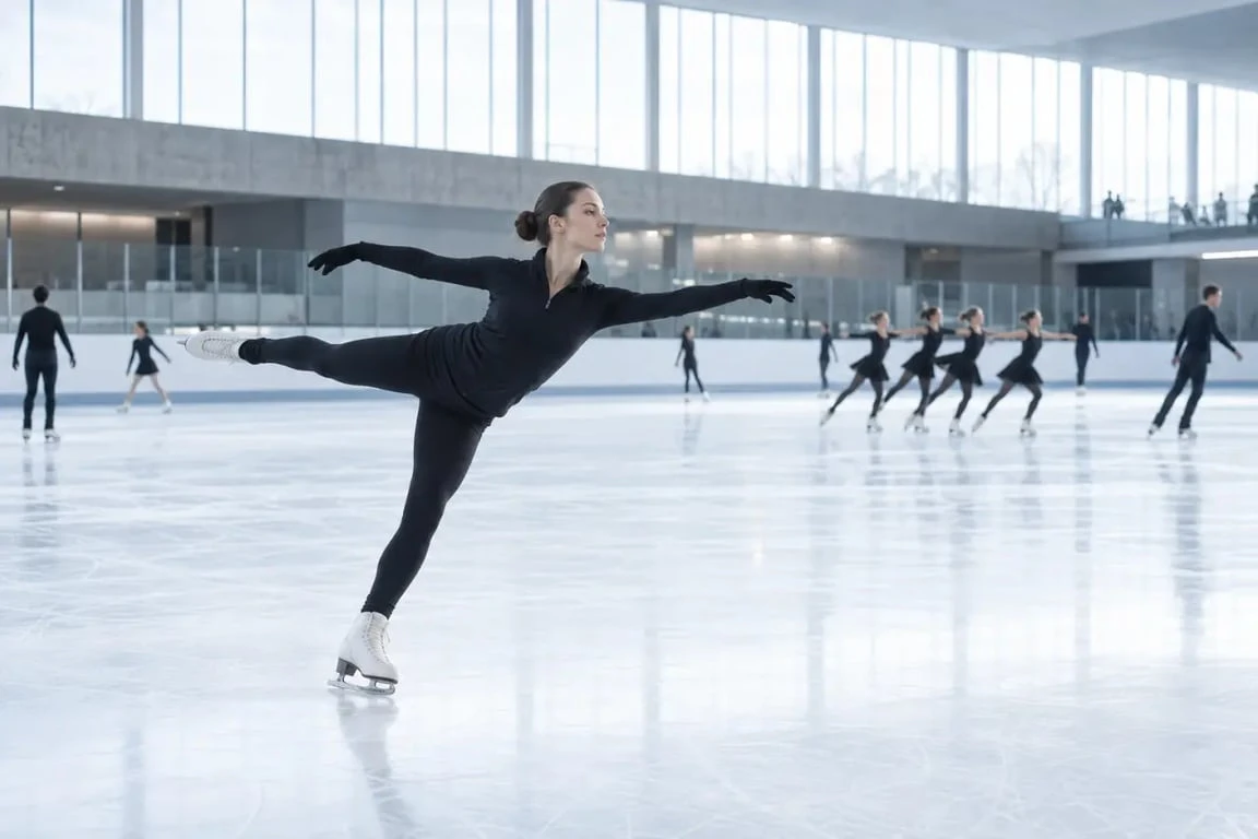 ASGA Angers : séance de patinage artistique et de ballet sur glace à la patinoire