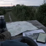 randonnée vern d anjou : carte et trace GPX sur table
