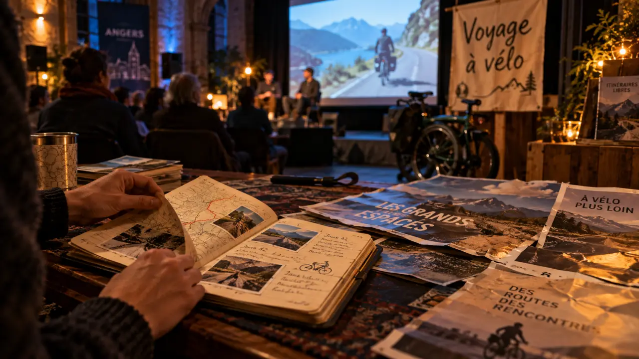 À Angers, le Festival du voyage à vélo mise sur les films et les échanges