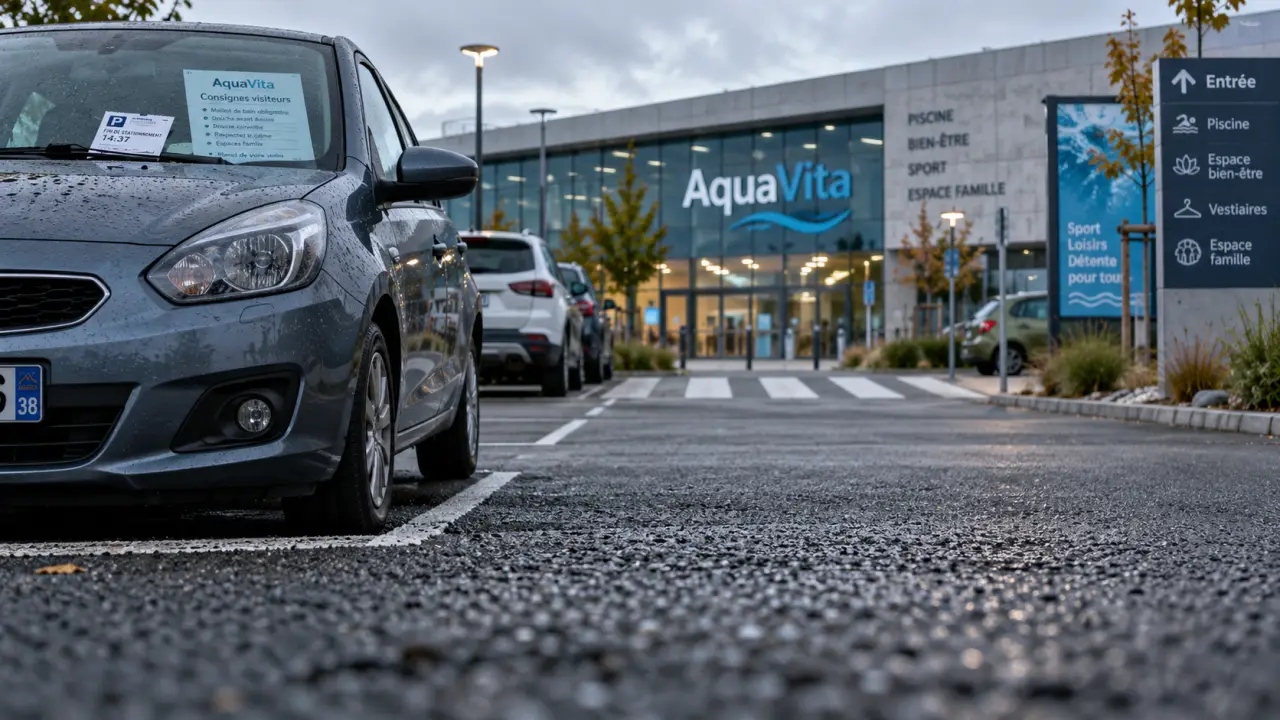 Parking aquavita : 300 places gratuites pour visiteurs
